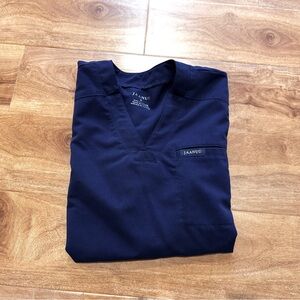 Jaanuu Navy Blue Scrub Top